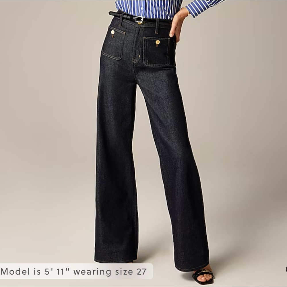 J. Crew Sailor Denim Trouser Jean Size 26